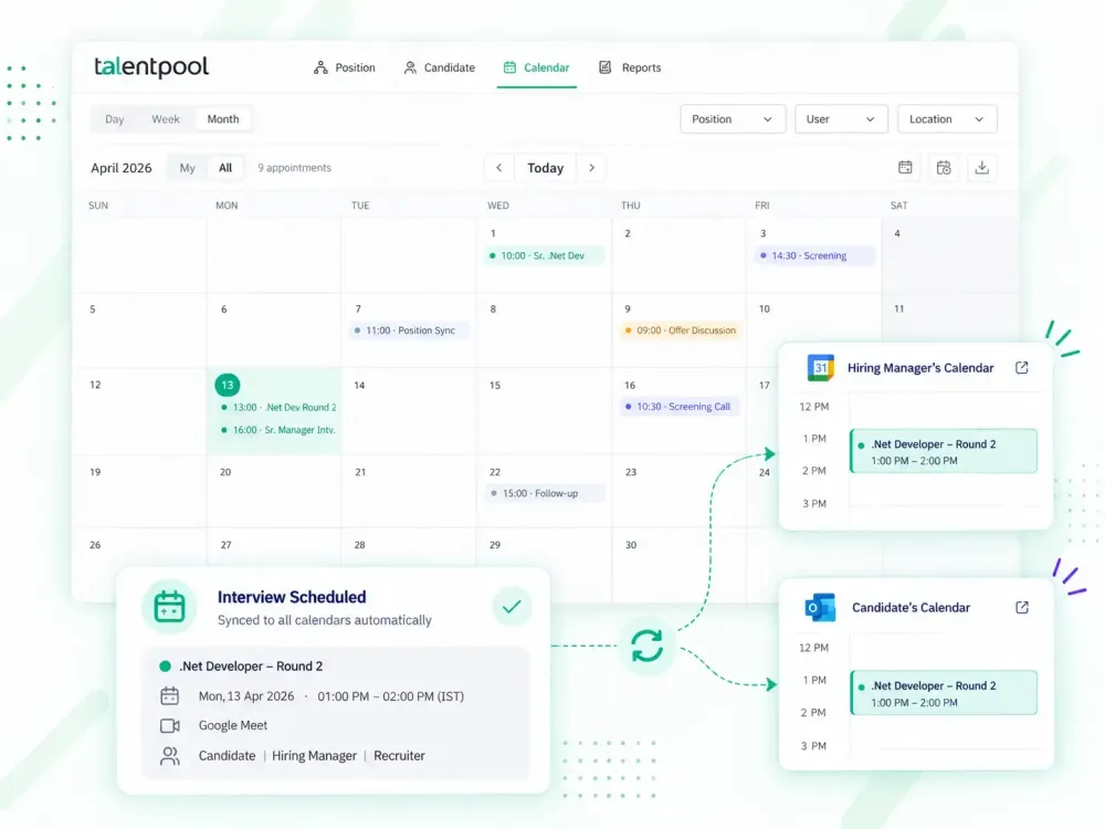 Schedule Syncs to Calendars