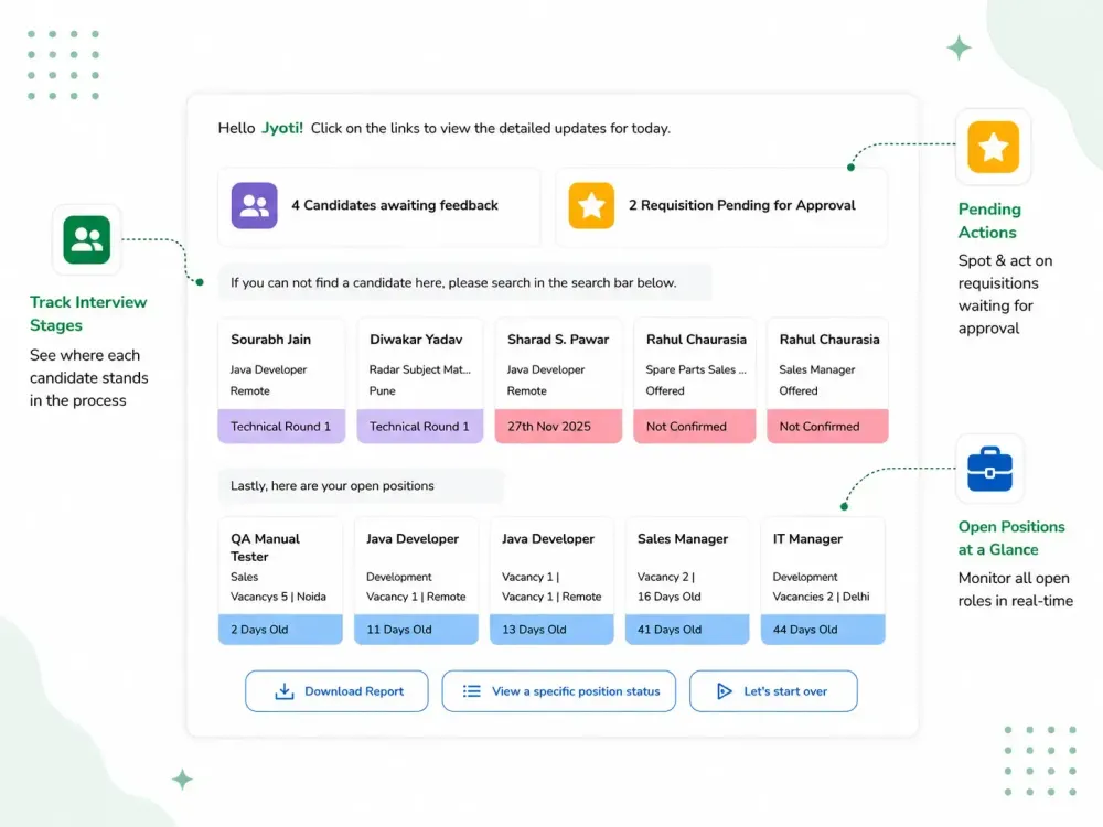 Real-Time Status & Pipeline Visibility